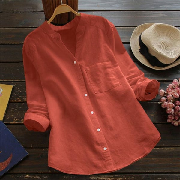 Elegante Leinenbluse für stilbewusste Frauen – Alice