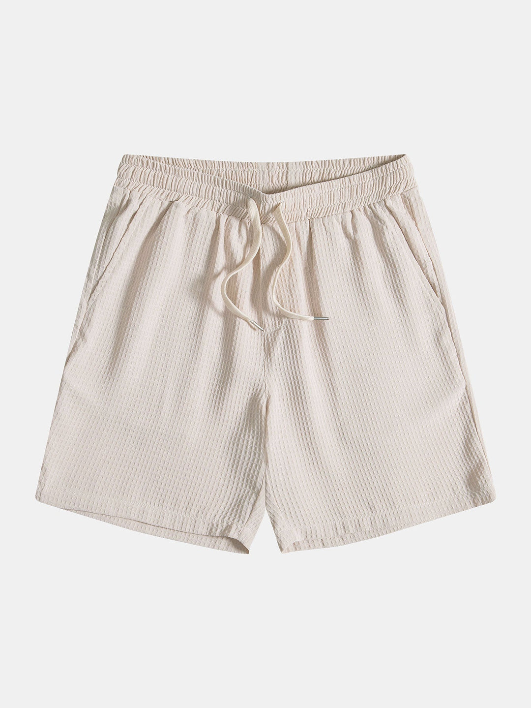 Waffle Polo Collar Shirt With Pocket & Waffle Shorts