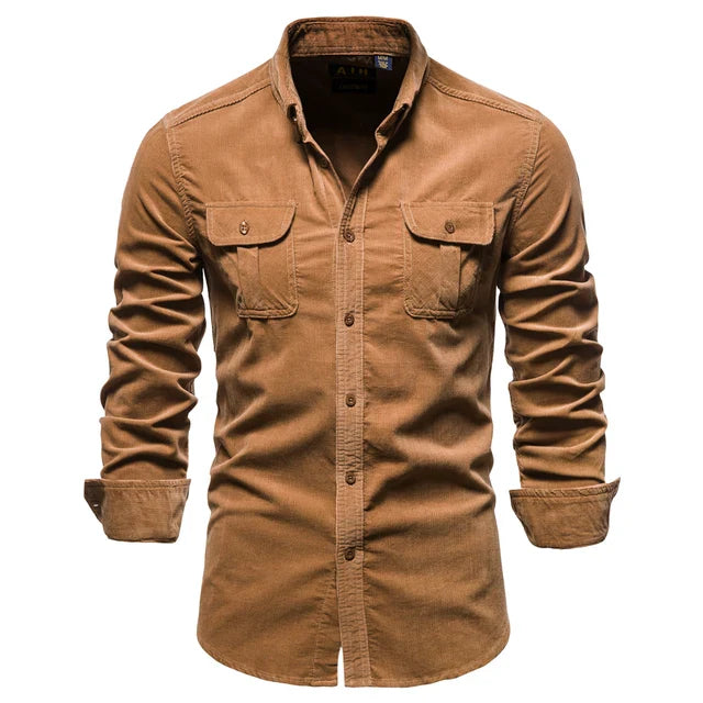 Classic Single-Breasted Men's Dress Shirt