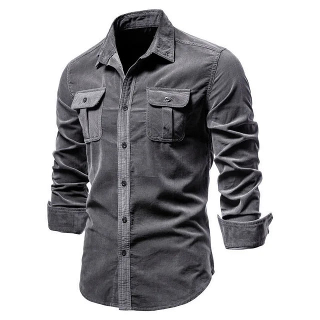 Classic Single-Breasted Men's Dress Shirt