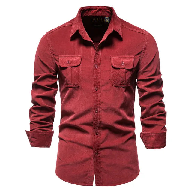 Classic Single-Breasted Men's Dress Shirt