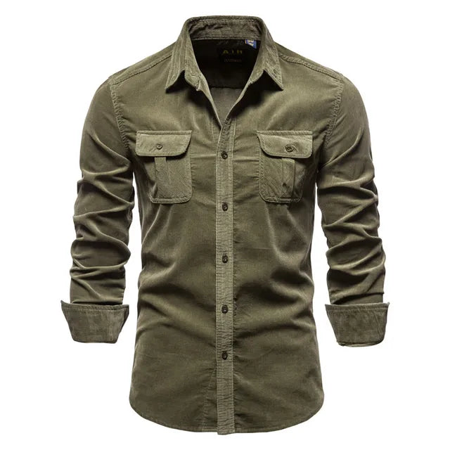 Classic Single-Breasted Men's Dress Shirt
