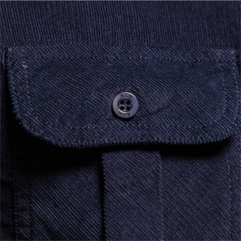 Classic Single-Breasted Men's Dress Shirt