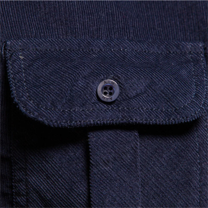 Classic Single-Breasted Men's Dress Shirt