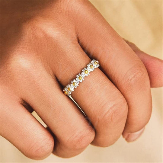 BAGUE FLEUR MARGUERITE DOUCE