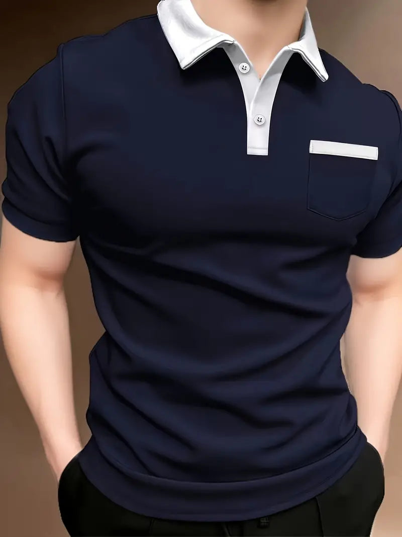 Comfortable Regular Fit Golf Shirt Made from Breathable Cotton Blend