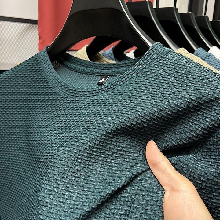 Summer-Ready Mesh Round T-Shirt for Ultimate Breathability
