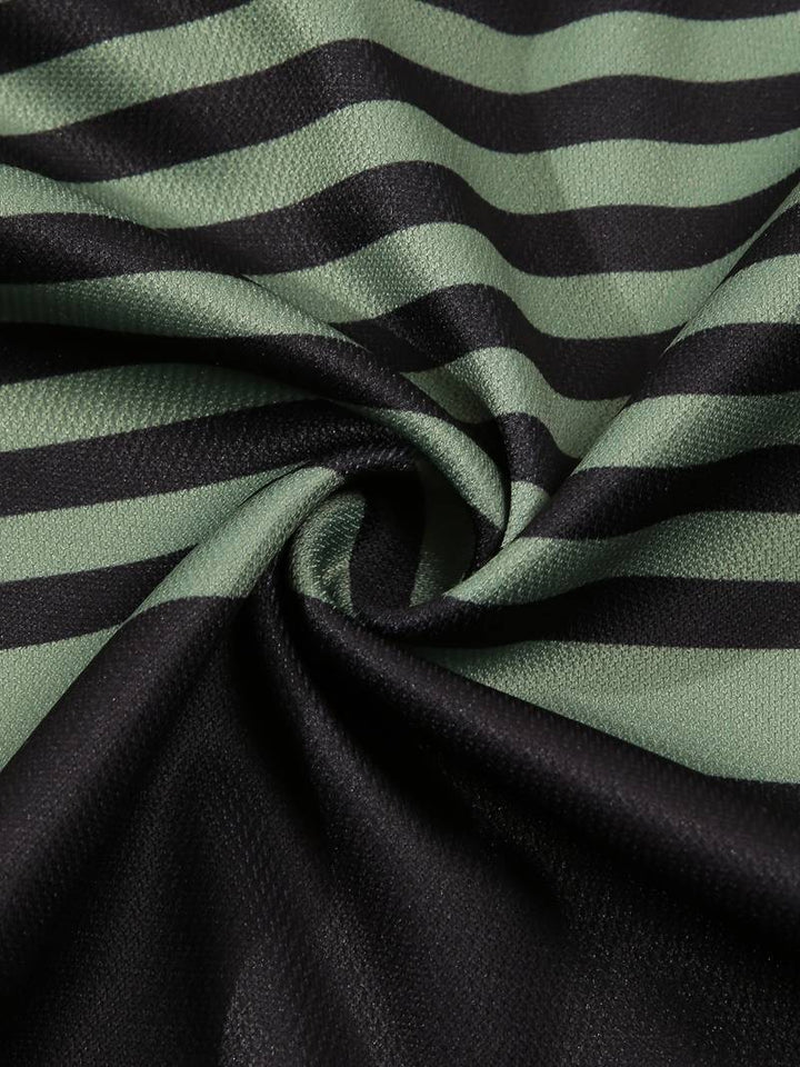 Stylish Striped Short Sleeve Polo Shirt for Men - Perfect for Casual Outings!