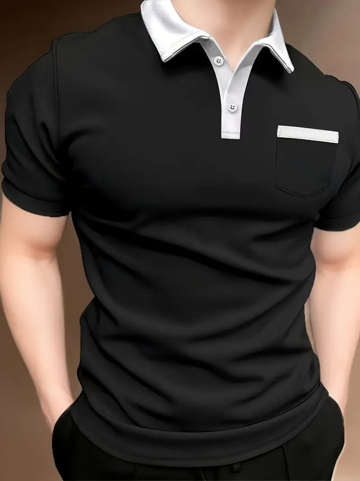 Comfortable Regular Fit Golf Shirt Made from Breathable Cotton Blend