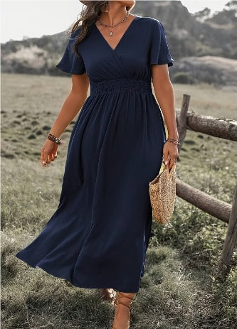 MARY™ - Chic V-Neck Summer Dress for Effortless Elegance