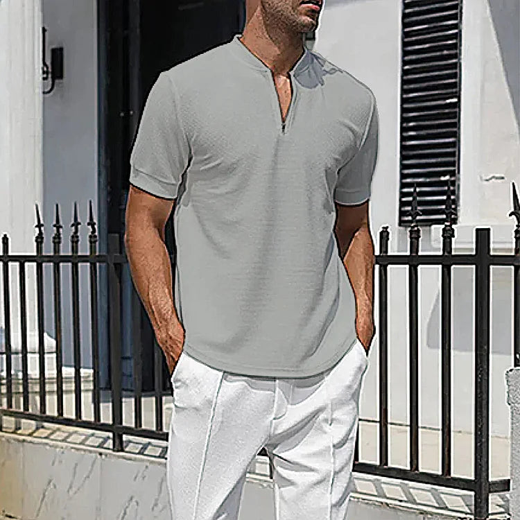 Stylish Short-Sleeve Dress Shirt for Men