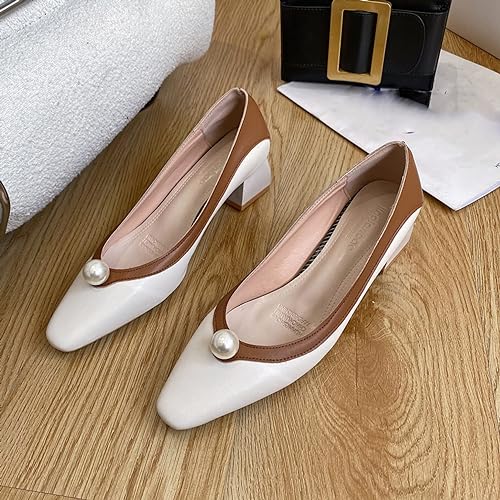 Chic pumps with pearl embellishment