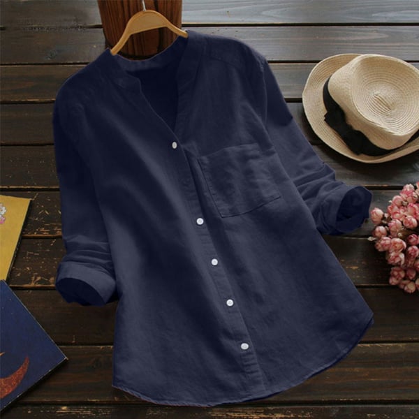 Elegante Leinenbluse für stilbewusste Frauen – Alice