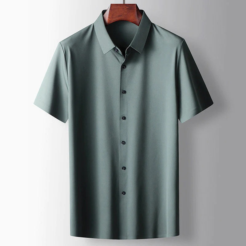 Effortlessly Chic Silk Button-Up Shirt