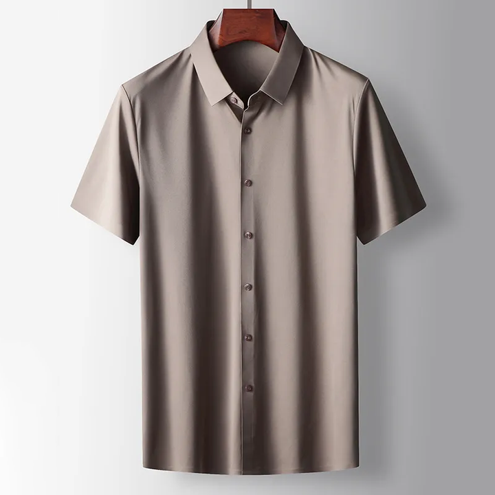 Effortlessly Chic Silk Button-Up Shirt