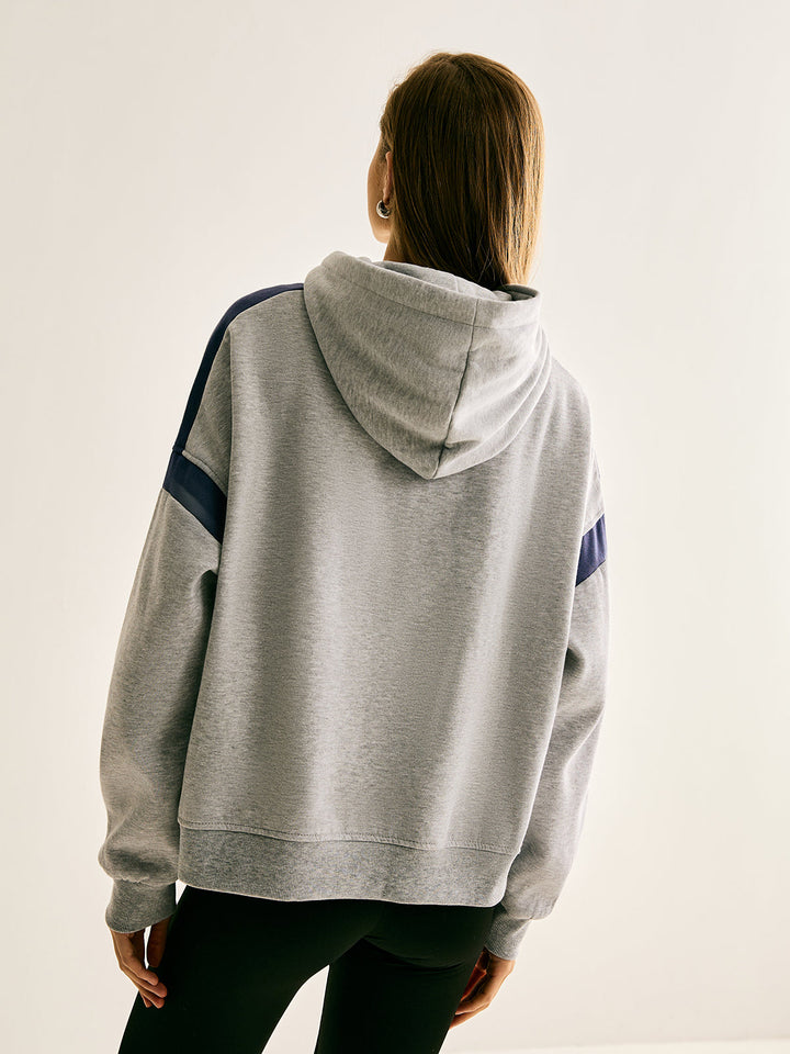 Isabella - Luxe Athleisure Kleurblok Hoodie