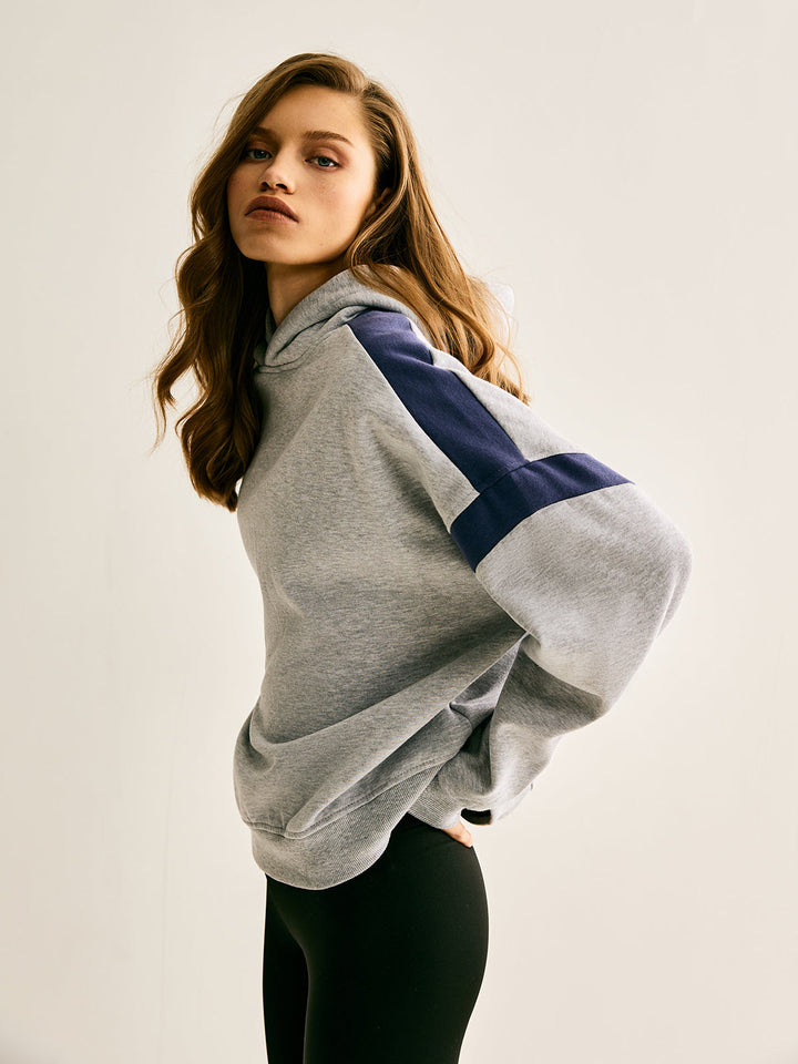 Isabella - Luxe Athleisure Kleurblok Hoodie