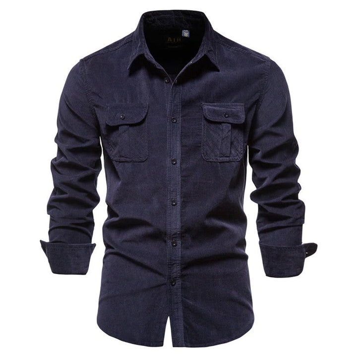 Cozy Men's Corduroy Shirt: Perfect for Autumn and Winter Warmth