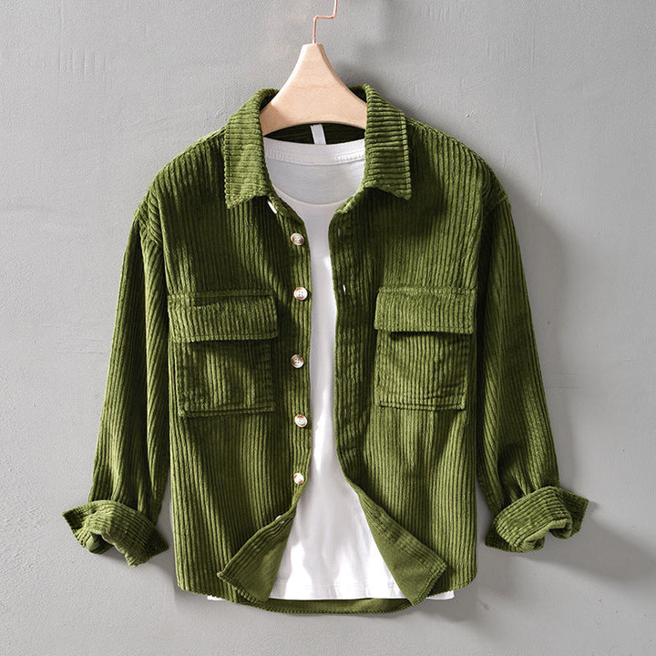 Vintage-Inspired Corduroy Shirt