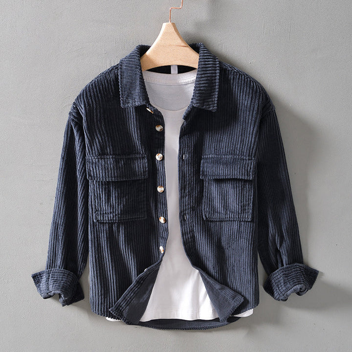 Vintage-Inspired Corduroy Overshirt