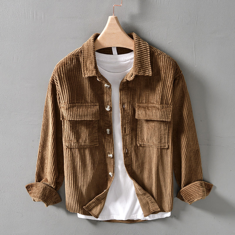 Vintage-Inspired Corduroy Shirt