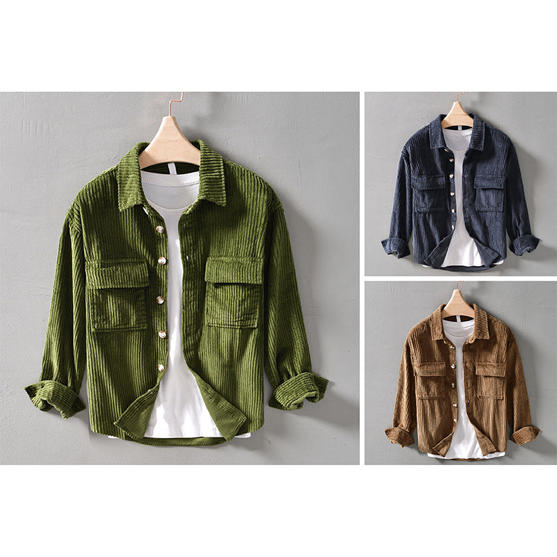 Vintage-Inspired Corduroy Shirt