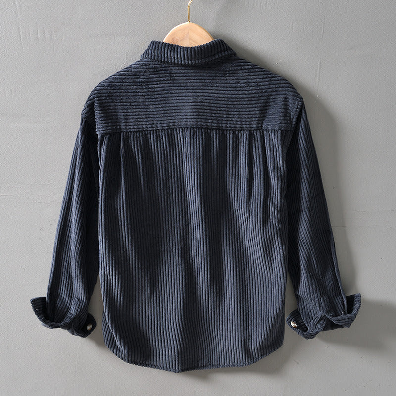 Vintage-Inspired Corduroy Overshirt