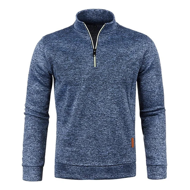 Stylish Men's Half-Zip Pullover Sweater