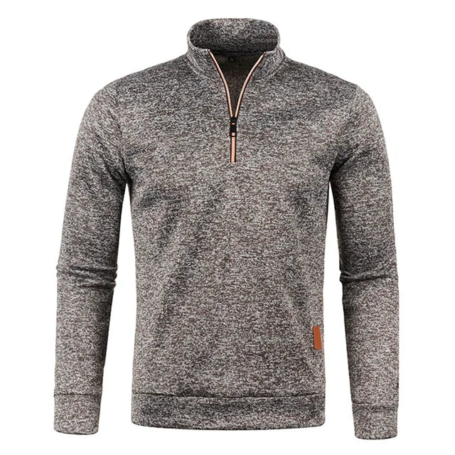 Stylish Men's Half-Zip Pullover Sweater
