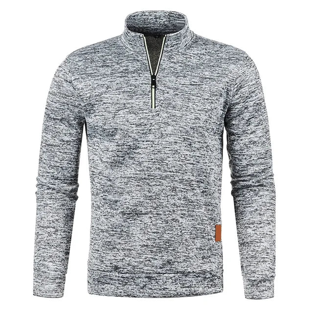 Stylish Men's Half-Zip Pullover Sweater
