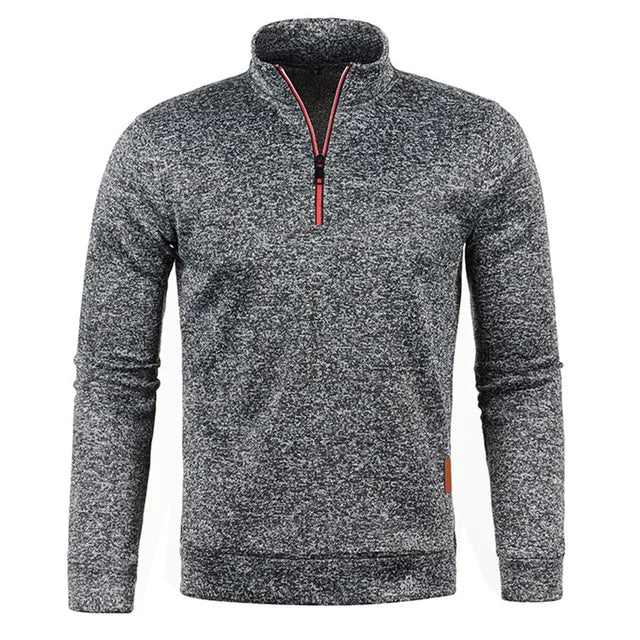 Stylish Men's Half-Zip Pullover Sweater