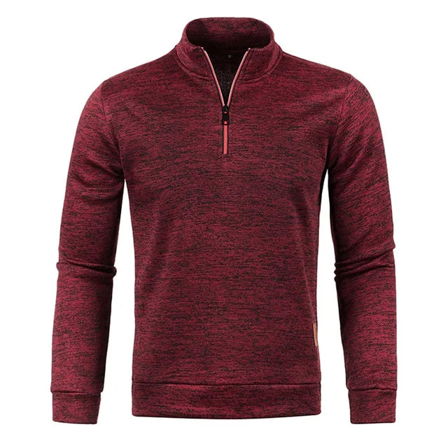 Stylish Men's Half-Zip Pullover Sweater