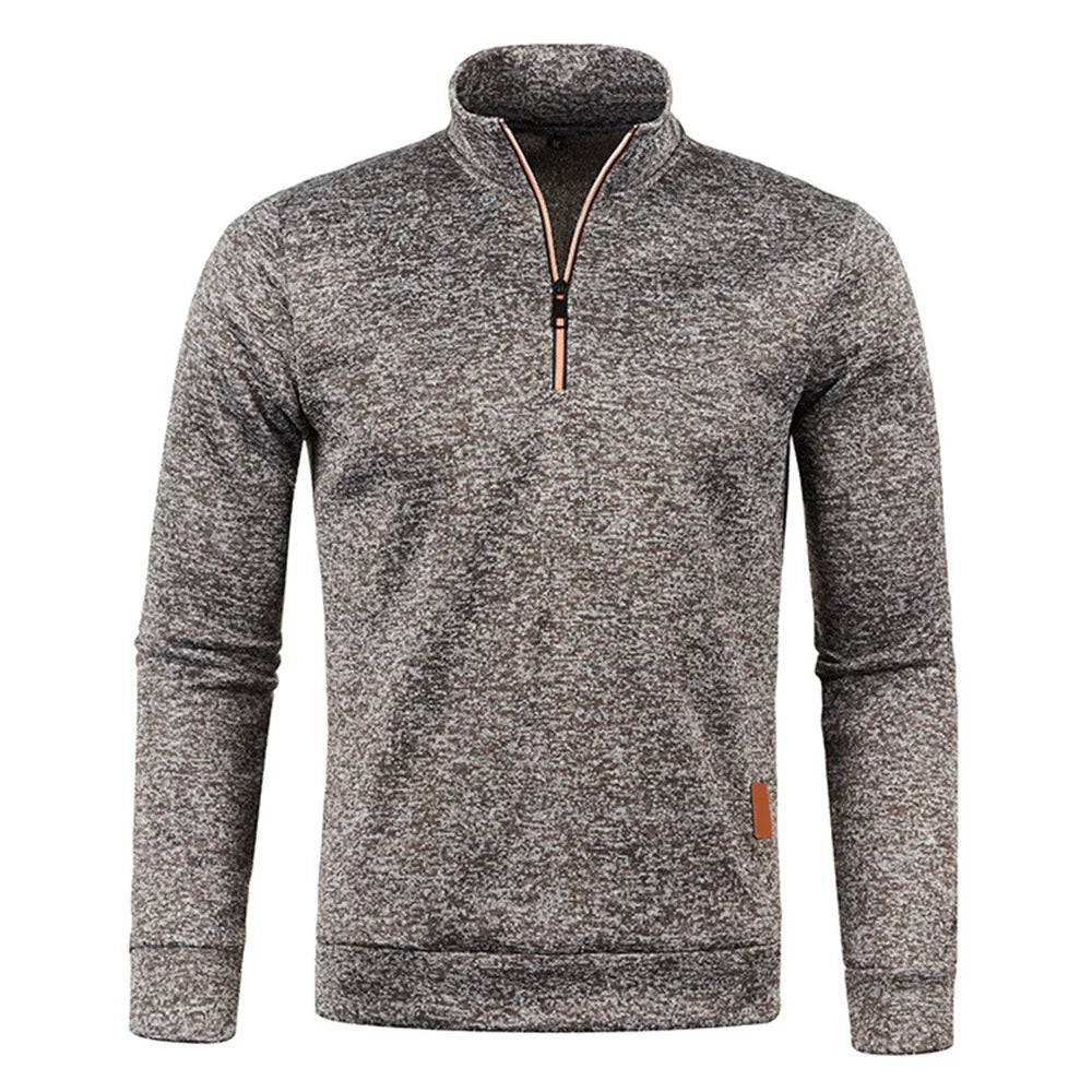 Stylish Men's Half-Zip Pullover Sweater