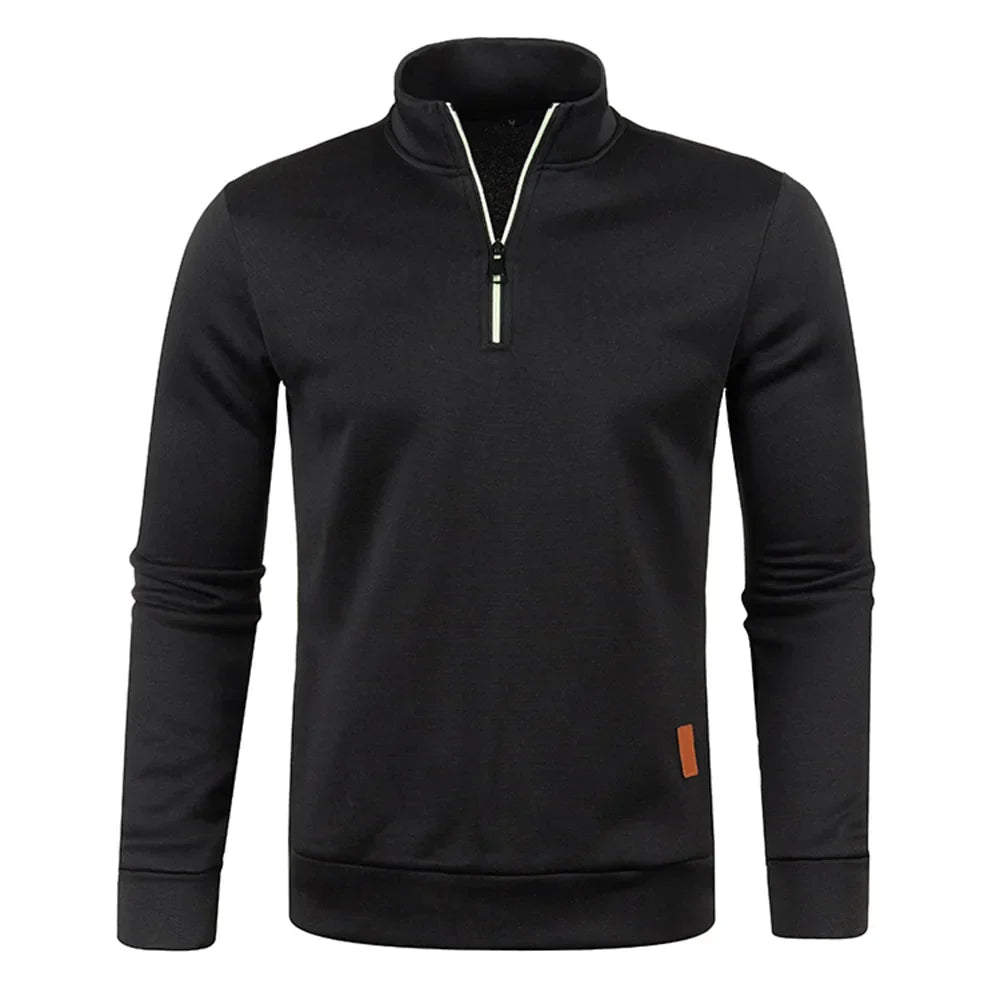 Stylish Men's Half-Zip Pullover Sweater