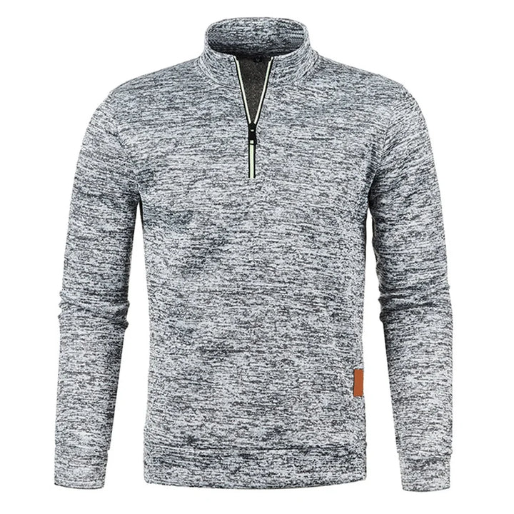 Stylish Men's Half-Zip Pullover Sweater