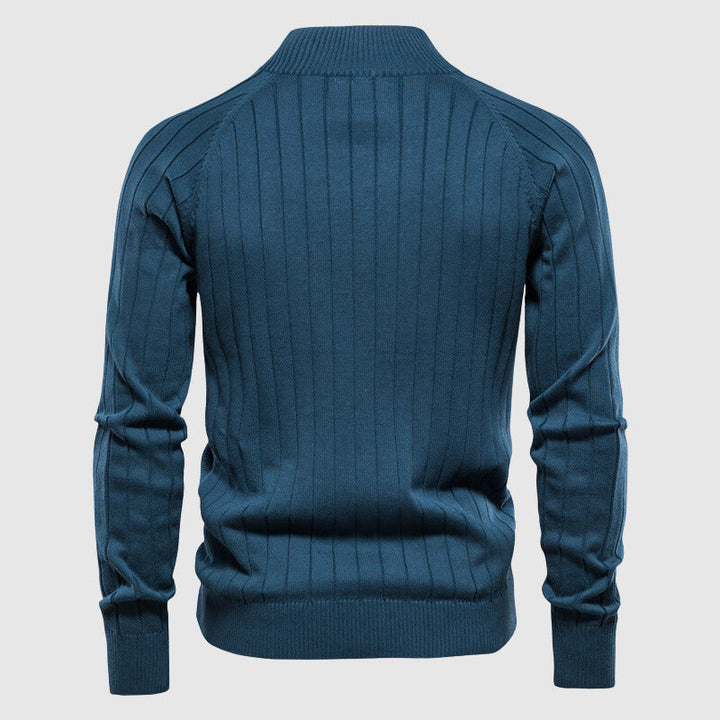 Zip-Up Stylish Pullover for Effortless Comfort