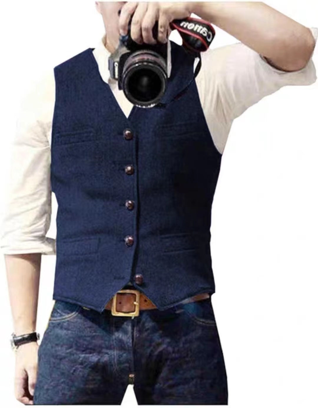 Stylish Men's Casual Waistcoat for Effortless Elegance