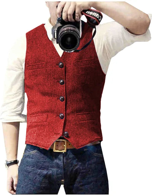 Stylish Men's Casual Waistcoat for Effortless Elegance