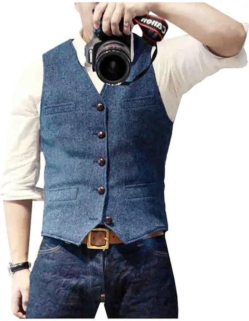 Stylish Men's Casual Waistcoat for Effortless Elegance