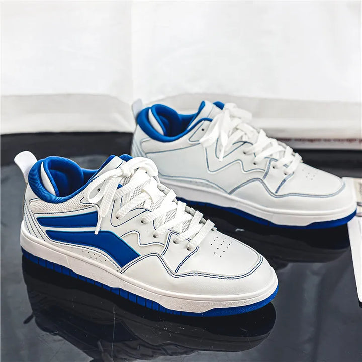 Retro low-top trainers with contrasting details