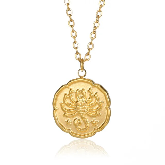 Calla™ Gold Plated Zodiac Sign Necklace