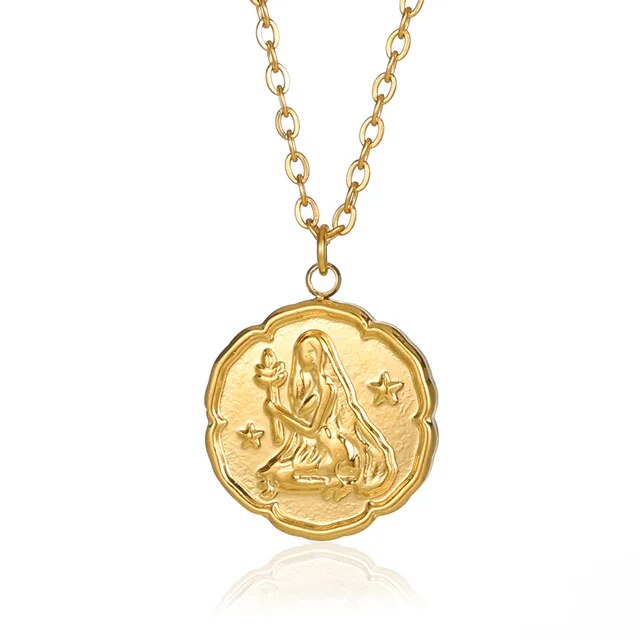 Calla™ Gold Plated Zodiac Sign Necklace