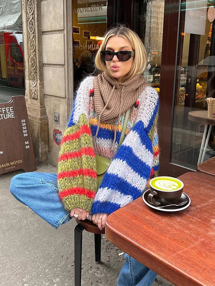 Sophia Kleurrijke Sweater