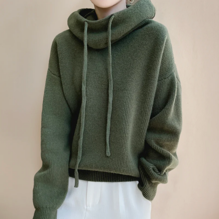 Livia Luxe Mohair Gebreide Hoodie