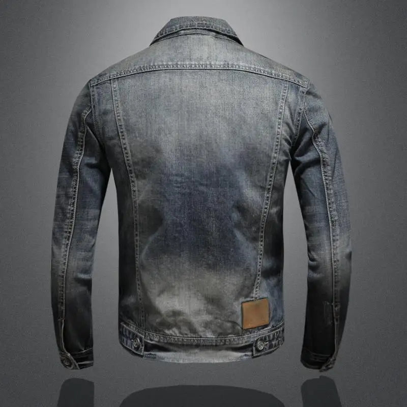 Retro-Inspired Denim Jacket for Men