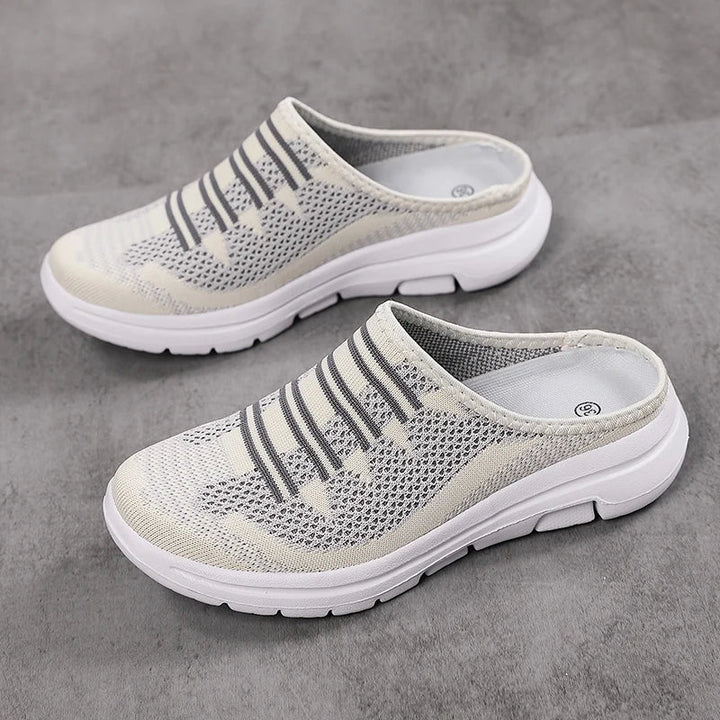 Lightweight Mesh Slippers With Wedge Heel For Women