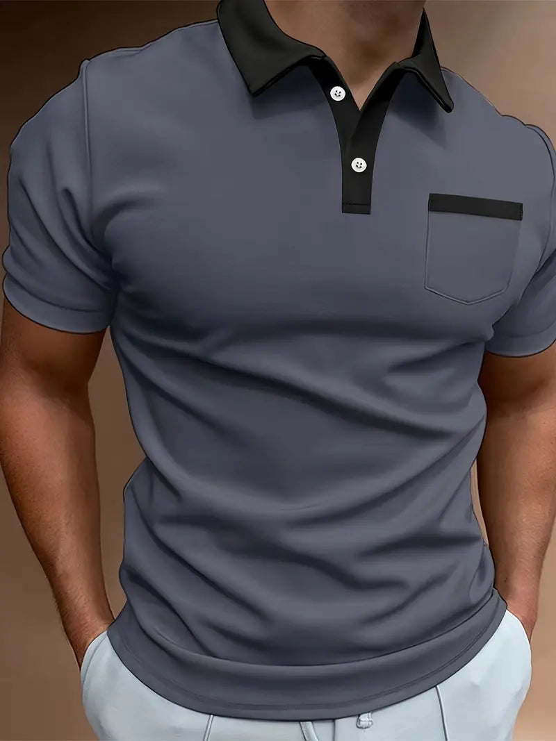 Comfortable Regular Fit Golf Shirt Made from Breathable Cotton Blend