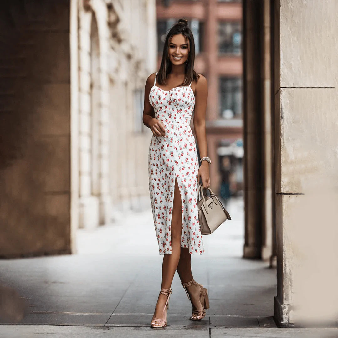 Audrey - Stilfuld kjole med slids