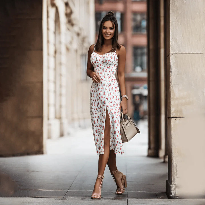 Audrey - Stilfuld kjole med slids