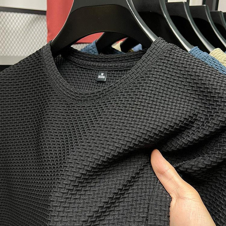 Summer-Ready Mesh Round T-Shirt for Ultimate Breathability